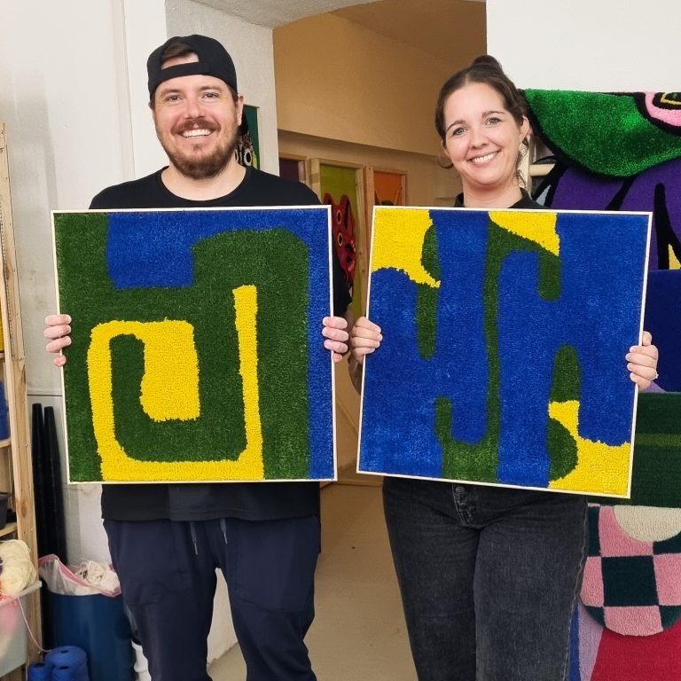 Tufted Wall Art 50 x 50 cm