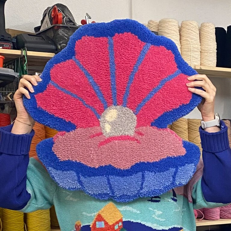 Tufted rug 50 x 50 cm